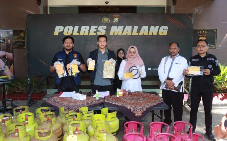 Polres Malang Gagalkan Praktik Pengoplosan Gas Bersubsidi