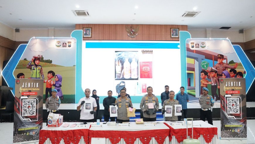 Polresta Sidoarjo Berhasil Ungkap Sindikat Narkoba Internasional